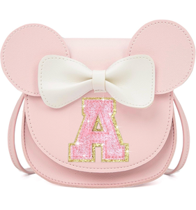 lot 3703 image: Birthday Gifts for 3 4 5 6 7 8 Year old Girl Initial Toddler Girls Purse Kids Purse for Girls Toddler Girl Gifts Stuff Pink-pink Glittering A - Retail $0