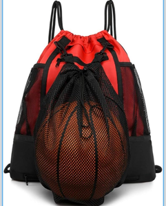 lot 3721 image: STAY GENT Drawstring Basketball Backpack for Boys, Foldable Soccer Backpack Gym Bag Sackpack Sports Sack with Detachable Ball Mesh Bag for Volleyball Baseball Yoga - Retail $0