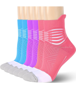 lot 3725 image: IRAMY Compression Ankle Support Socks Women - Wicking, Cushioned Athletic, Plantar Fasciitis Relief 236 Pairs - Retail $0