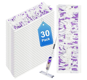 lot 3745 image: 30 Pack Valuable Disposable Mopping Pad Refills Compatible with Swiffer PowerMop, Power Mop Refill Pads Replacements for Swiffer Power Mop Spray Mop Dry&Wet Pads Refills for Multi-Surface Floor Clean - Retail $0