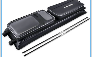 lot 3748 image: NICECNC UTV Roof Bag, Upgraded PVC Overhead Storage, Multi-Pocket Heavy Duty Water-Repellent Fabric with No Sagging & Wear-Resistant Map Pouch, Compatible with Polaris RZR XP 1000S 4 Turbo 2014-2024 - Retail $0