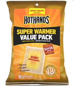 lot 3758 image: HotHands Large Body & Hand Super Warmers  10-Pack - Retail $100