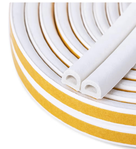 lot 3781 image: CloudBuyer Door & Window Weather Stripping, Soundproof Insulation Seal Strip with Self-Adhesive Rubber Collision Protection, 39Ft (White) - Retail $0