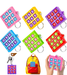 lot 3807 image: 24PCS Tic Tac Toe Game Birthday Summer Party Favors Goodie Bags Stuffers for Kids 3-5 4-8 8-12 Classroom Treasure Chest Carnival Prize Box Toys Bulk Keychain Pinata Filler Return Gifts for Girl Boy - Retail $0