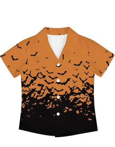 lot 3810 image: Boys Hawaiian Shirts Short Sleeve Cute Summer Beach Button Down Casual Aloha Shirts for Kids 3-4 - Retail $0