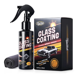 lot 3862 image: Toretark Car Ceramic Glass Coating Spray,Automotive Windshield Rain Repellent Glass Polish Protect, Long-Lasting Quick Dry Coat (3.38 fl oz Towel) - Retail $0