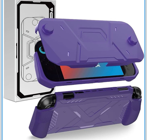 lot 3881 image: DJ&RPPQ for Nintendo Switch 2 Case 2025, TPU  PC 2 in 1 Cover Protector, Anti-Scratch, Shock-Absorption, Ergonomic Grip Design, Easy to Install for Nintendo Switch 2, Purple - Retail $0