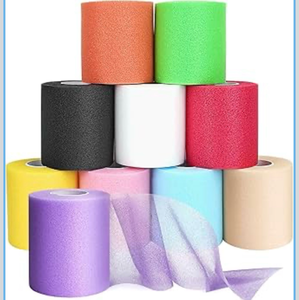 lot 3891 image: Prewrap Athletic Tape,2.75 Inches X 12 Yards 10 Roll Pre wrap Headbands for Hair Soccer,Foam Underwrap Sports Wrap for Ankles Wrists Hands Knees Elbows - Retail $0