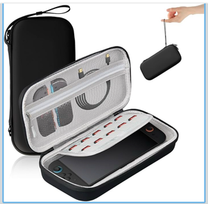 lot 3894 image: AriKroii Carrying Case for Nintendo Switch 2, Portable Hard Shell Pouch Carrying Travel Game Bag for Switch 2, Holds 10 Game Cartridges, Lightweight and Large Capacity, 7.9 inch, Black - Retail $0