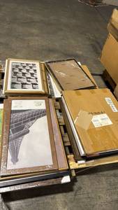 lot 3926 image: Mixed Lot of Framed Wall Art and Prints - Retail $25