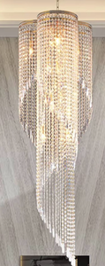 Crystal Cascade Chandelier with Spiral Design (may be slightly different than stock photo) - Retail: $150