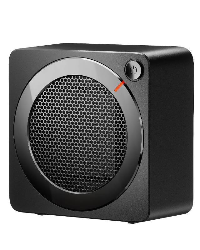 lot 15270 image: Mini Space Heater, Lightweight PTC Ceramic Fast Heating 500W Energy Efficient for Indoor Use, Overheating & 45° Tip-Over Protection, Portable Desk Electric Heaters for Office Home Black - Retail $14