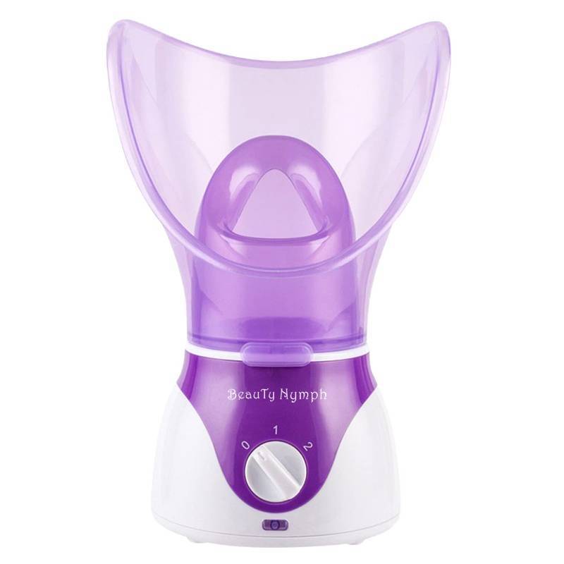 lot 45716 image: Face Steamer, Beauty Nymph Spa Home Facial Steamer Sauna Pores and Extract Blackheads, Rejuvenate and Hydrate Your Skin for Youthful Complexion- Face Steaming Skincare Deep Cleanse SPA - Retail $19