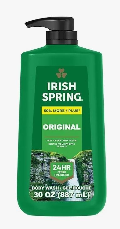 lot 45764 image: Irish Spring Original Clean Body Wash, 30 Oz Pump - Retail $8