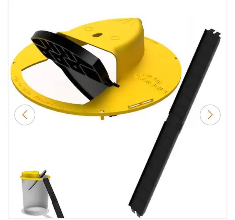 lot 45710 image: Flip N Slide Bucket Lid Mouse Trap  Multi Catch  Catch and Release  Auto Reset - Retail $20