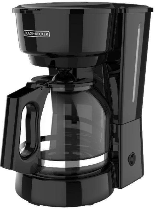 lot 45695 image: BLACKDECKER 12-Cup Coffee Maker with Easy OnOff Switch, Easy Pour, Non-Drip Carafe with Removable Filter Basket, Vortex Technology. Lid Damaged & Scratched on Lid. - Retail $34