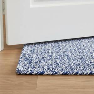 lot 171266 image: Super Area Rugs Farmhouse Printed Rug 3 X 5 Rectangle Cotton Kitchen Reversible Carpet, Blue &amp White