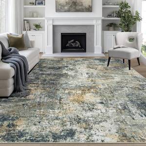 lot 171276 image: Retails for $125 8x10 Area Rugs for Living Room Rug Washable Abstract Large Rug for Dining Room Bedroom Carpet Non Slip 8 by 10 Indoor Modern Nursery Home Office Multi