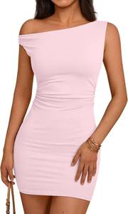 lot 171280 image: Trendy Queen Womens Mini Summer Dresses 2026 Going Out Off The Shoulder Bodycon Sexy Party Club Spring Fashion Outfits