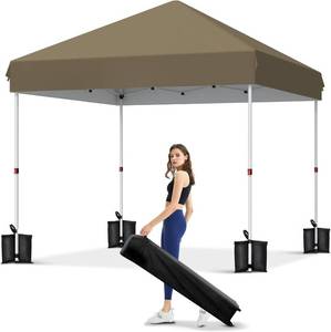 lot 171288 image: Garvee 10x10 Pop Up Canopy Tent, Heavy Duty Commercial Instant Shelter with One-Person Setup, UPF 50 Waterproof, 100 Sq Ft Shade for Outdoor Events, Camping, Farmers Market