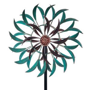 lot 8682 image: Stargarden Metal Wind Spinner,Two-Way Wind Sculptures,360 Degrees Kinetic Wind Spinners for Yard and Garden - Retail $29