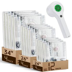 lot 8692 image: Travel Vacuum Storage Bags with Cordless Rechargeable Pump, Space Saver Compression Packing Seasonal Seal Bag