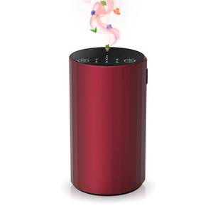lot 8734 image: Waterless Essential Oil Diffuser Aromatherapy Scent Diffusers for Home Large Room, Bedroom, Car, Office, Desk, Battery Operated Mini Portable Air Freshener (red) - Retail $28