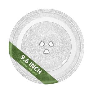 lot 8737 image: Smallest 9.6 Inch Microwave Plate Replacement Compatible With Panasonic Microwave Glass Plate F06016D00XN, 9.6 Microwave Plate Replacement for Nostalgia 0.7 cu.ft. 700W small retro microwaves - Retail $10