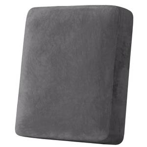 lot 8738 image: H.VERSAILTEX Velvet Stretch Couch Cushion Cover Plush Cushion Slipcover for Chair Cushion Furniture Protector Seat Cushion Sofa Cover (1 Piece Armchair Cushion Covers, Grey) - Retail $15