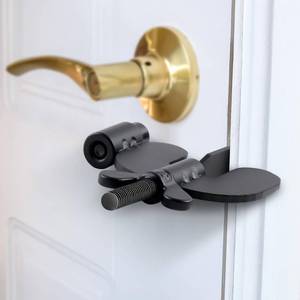 lot 8745 image: WINCHY Portable Door Lock Home Security Locker Hotel Locks for Travelers Travel Safety from Inside Bedroom Rooms Apartment Gifts Must Haves Essentials, Black