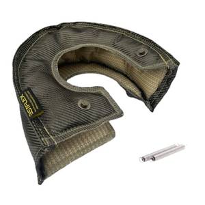 lot 8772 image: Carbon Fiber T4 Turbo Blanket Heat Shield charger Cover Wrap for T4 GT40 GT42 GT45 With Locking Springs,Cover Carbon Turbo Charger Cover Heat Shield Barrier Fiber Turbo Blanket Turbocharger - Retail $37
