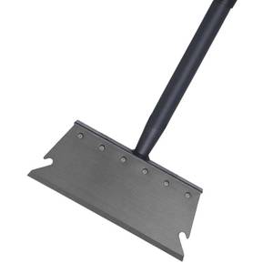 lot 8773 image: Garden Shovel, Ice Scraper, Multifunctional Cleaning Shovel with 59 Adjustable Handle Heavy Duty Garden Tool for Lawn Edging, Scraping, Weed and Ice Removal - Retail $23