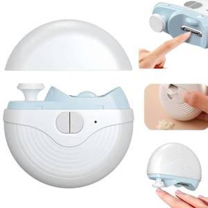 lot 8796 image: Electric Smart Nail Clippers for Adults & Elderly - Rechargeable 3-Speed Automatic Toenail Trimmer with Polisher, Built-in Light & Catcher Container - High Performance for Hard Thick Nails