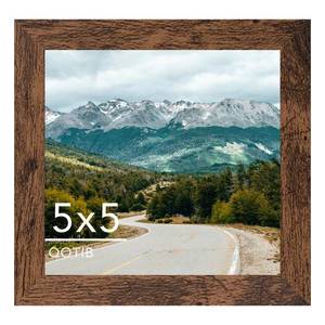 lot 8799 image: QOTIB 5x5 Picture Frame Deep Brown for Wall Hanging or Tabletop, Wood 5 x 5 Frame Photo Frame for Wall Horizontally or Vertically, Deep Brown, 1 Pack - Retail $6