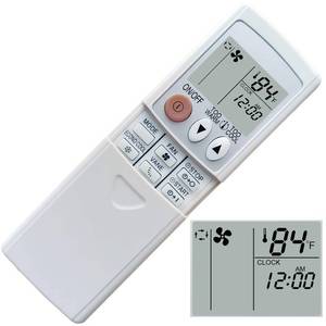 lot 8802 image: Replacement for Mitsubishi Electric Mr Slim E12E79426 Remote Control KM09E Display in Fahrenheit - Retail $20