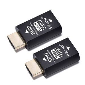 lot 8805 image: EVanlak 3rd Generrtion Hdmi Edid Emulator Passthrough Eliminated Emulator Adapter Work with Mac Thunderbolt to HDMI SwitchesExtenderAV ReceiverVideo Splitters -1920X108059hz-2pack - Retail $29