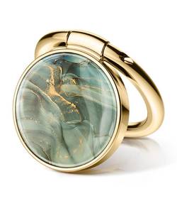 lot 8815 image: GVIEWIN Marble Cell Phone Ring Holder, Metal Kickstand Grip 360° Rotation Compatible with iPhone 17161514Pro MaxAirPlus Series &amp Galaxy S25S24 Ultra and Other Phones (Desert DreamGreen) - Retail $16