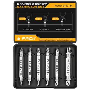 lot 8816 image: Fathers Day Gifts from Daughter Wife Son,Damaged Screw Extractor Set Gift for Men,Stripped Screws Nuts & Bolts Drill Bit Tools for Broken or Stubborn Screws Removal,Stocking Stuffers for Him - Retail $7