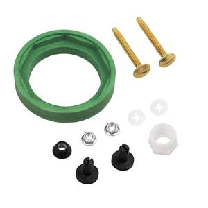 lot 8822 image: 3 Toilet Tank to Bowl Coupling Kit, Fits for American Standard Champion 4 Toilet Parts AS738756-0070A, Includes Gasket, Bolts and Other Essential Parts for Most 3 Inch Flush Valve Opening Tanks - Retail $14