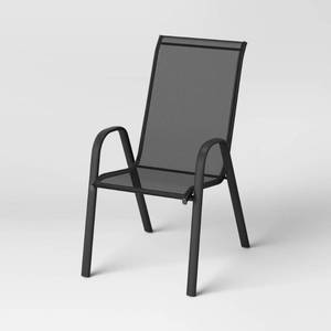 lot 8855 image: Sling Stack Chair Black - Room Essentials - Retail $50