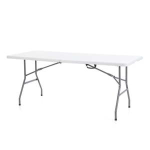 lot 8870 image: 6 Folding Banquet Table Off-White - Plastic Dev Group