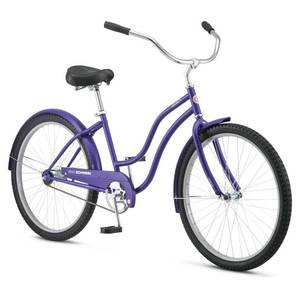 lot 8871 image: Schwinn Legacy Womens 26 Cruiser Bike - Purple - Retail $270