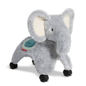 lot 8888 image: Radio Flyer Ellie the Rolling Elephant Ride-On Steel & Plastic Toddler Toy, 42 lb Capacity - Retail $50
