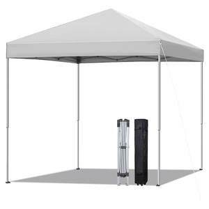 lot 56740 image: 6x6 Pop Up Canopy Tent, Easy Setup Canopy for Outdoor Shades (White) - Retail $75
