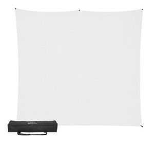 lot 56743 image: Westcott X-Drop Pro Wrinkle-Resistant Backdrop Kit (High-Key White, 8 x 8) - Retail $199