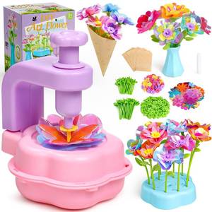 lot 56759 image: Fabric Bouquet Toys Include Extra Accessories Set, Arts and Crafts for Kids Ages 3-12, DIY Flower Craft Kits for Toddler, Birthday Gifts for 3 4 5 6 7 8 9 10 Year Old Girls - Retail $20