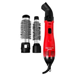 lot 56785 image: Revlon 1200W Perfect Style Hot Air Kit  Style, Curl, and Volumize, 3 Piece Set. Missing Parts. - Retail $25