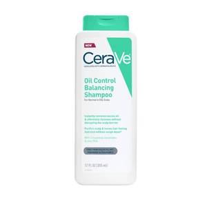 lot 56808 image: CeraVe Oil Control Balancing Shampoo, Clarifying Shampoo With Ceramides & Hyaluronic Acid, Removes Oil and Leaves Hair Feeling Hydrated, For All Hair & Scalp Types, Sulfate Free & Color Safe, 12 oz - Retail $9