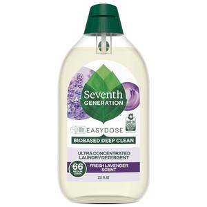 lot 56822 image: Seventh Generation EasyDose Laundry Detergent Fresh Lavender Ultra Concentrated Washing Detergent 23 oz - Retail $12