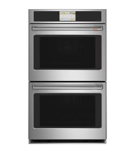 lot 3 image: Stainless Steel Double Wall Oven with Smart Touch Display - Retail $5,000